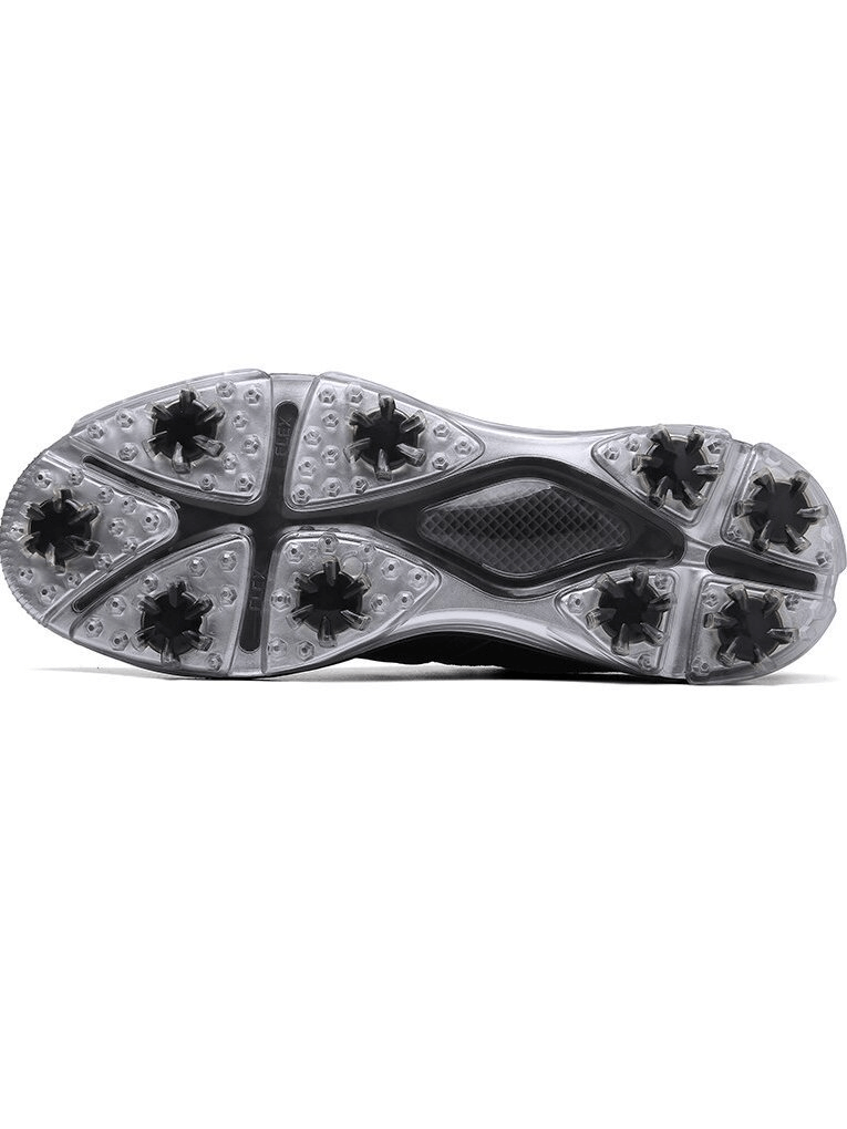 Non-slip outsole of sports flexible men's golf sneakers, model SF1175, with excellent grip and durable rubber material.